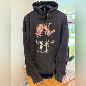 VTG Pink Floyd Hoodie Mens 2XL Wish You Were Here Dark Side Pullover Sweatshirt